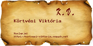 Körtvési Viktória névjegykártya