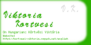 viktoria kortvesi business card