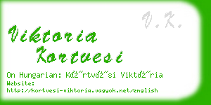 viktoria kortvesi business card